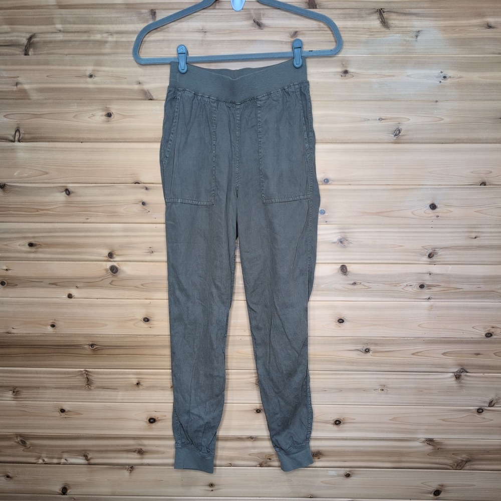 Faherty Arlie Day Joggers‎ Sage Green Tencel Linen Blend Pants XS WBC0001-SPG